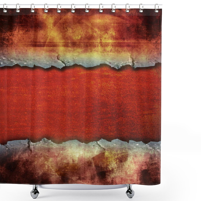 Personality  Grunge Torn Surface Shower Curtains