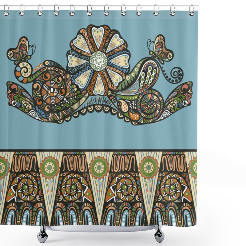 Personality  Abstract Design Ornament Floral Pattern Shower Curtains