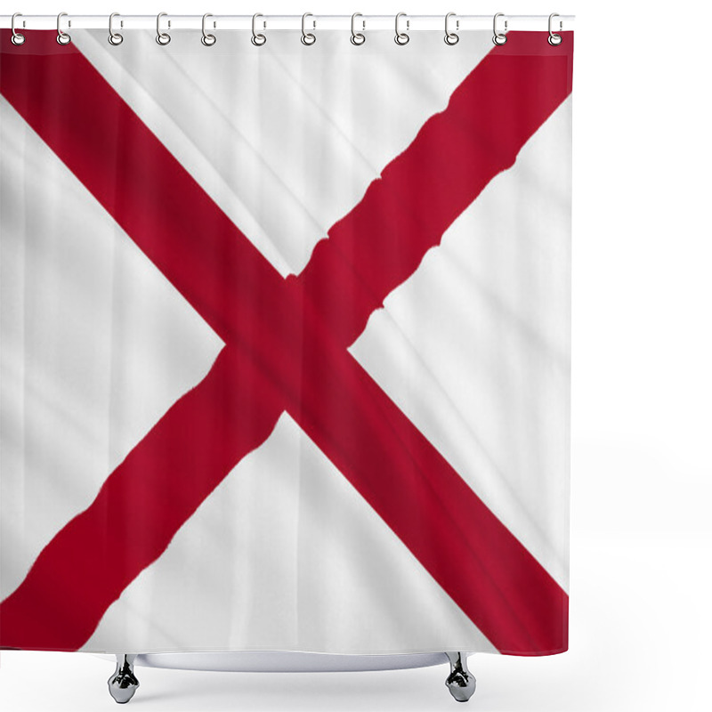 Personality  State Flag Of Alabama Shower Curtains