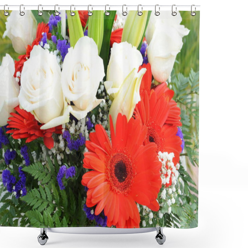 Personality  View Of Beautiful Spring Flowers Shower Curtains