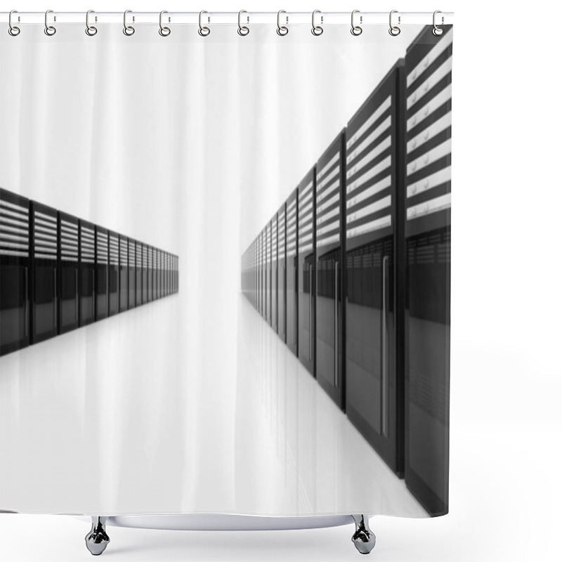 Personality  Server Room Shower Curtains