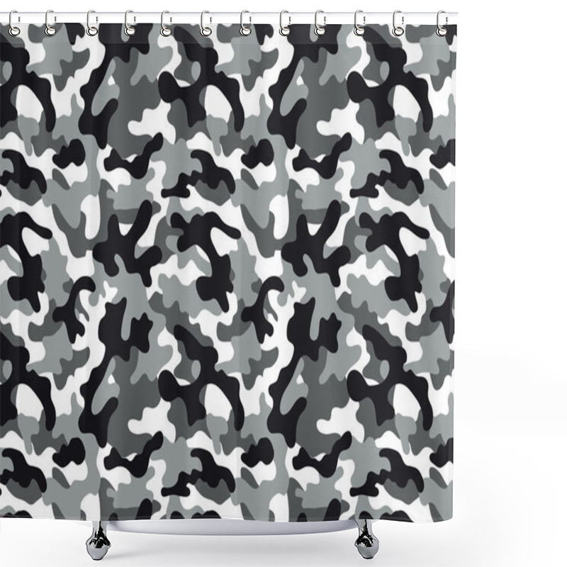 Personality  Camouflage Seamless Pattern Shower Curtains