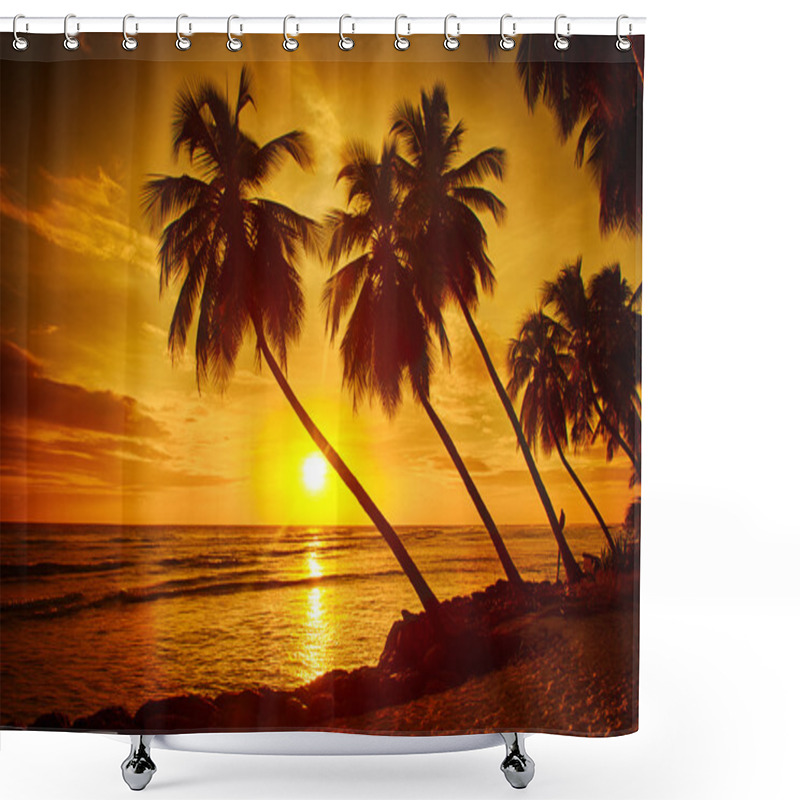 Personality  Barbados Shower Curtains