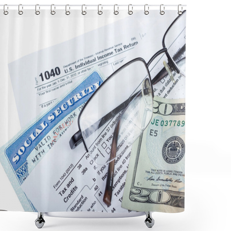 Personality  Tax Preparation Shower Curtains