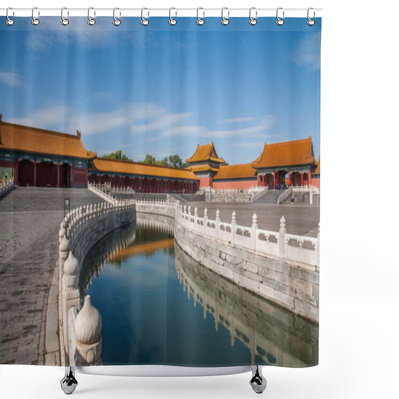 Personality  Beijing Palace Museum Jinshui Bridge Shower Curtains