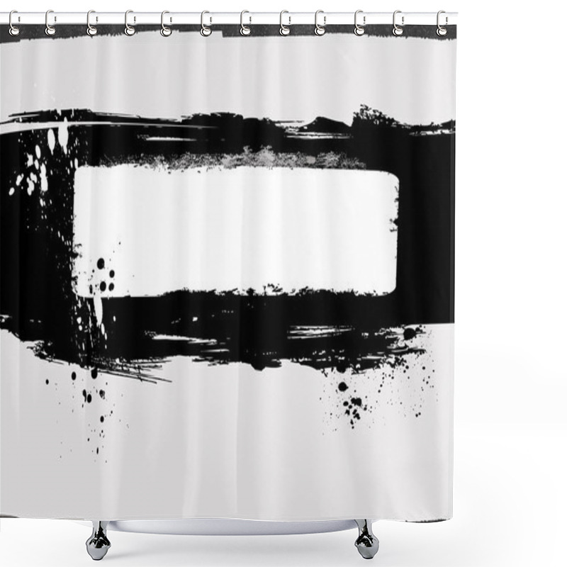 Personality  Grunge Background - Vector Shower Curtains