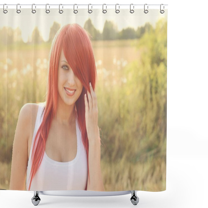 Personality  Beautiful Girl Shower Curtains