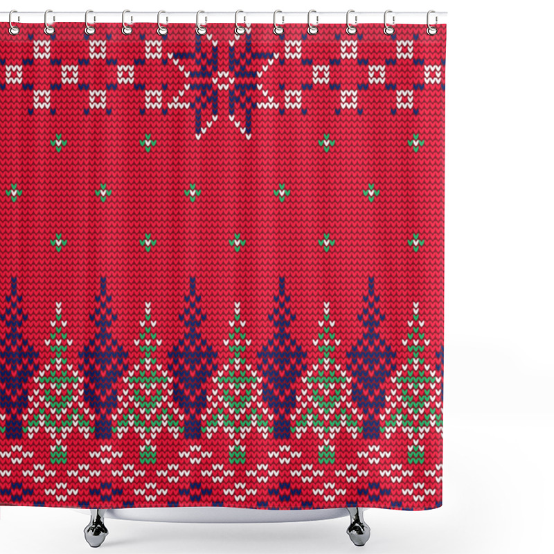 Personality  Ugly Sweater Pattern Shower Curtains