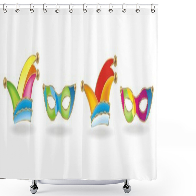 Personality  Carnival Background Shower Curtains