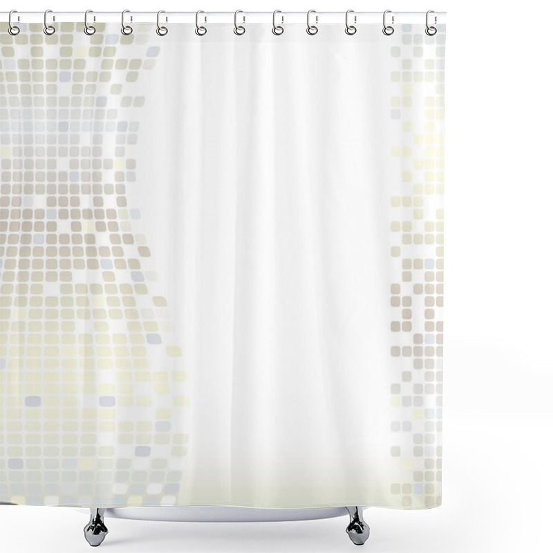 Personality  Squares Mosaic Textures Shower Curtains