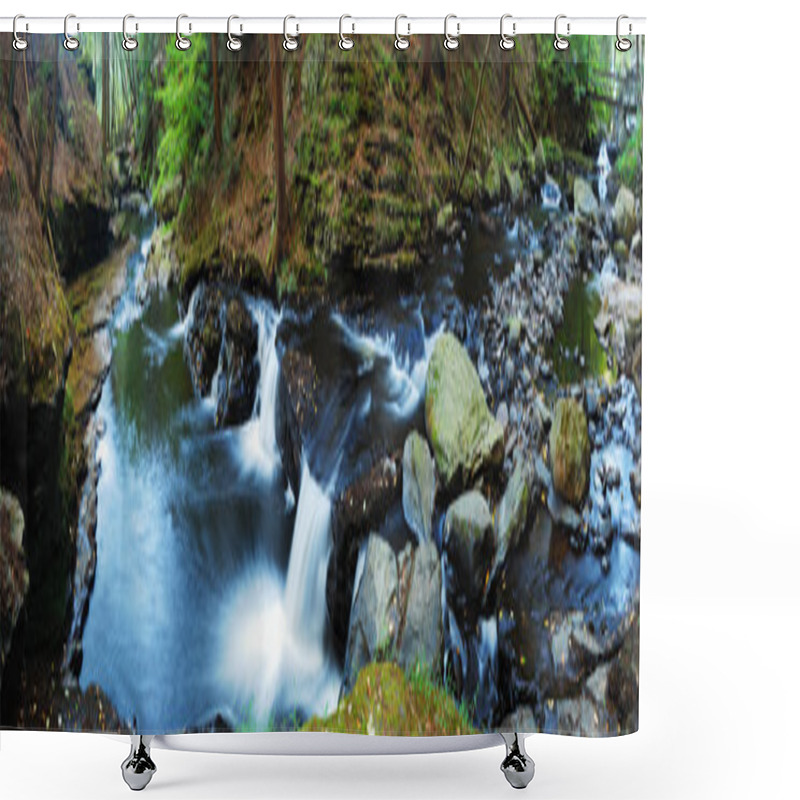 Personality  CREEK PANORAMA Shower Curtains