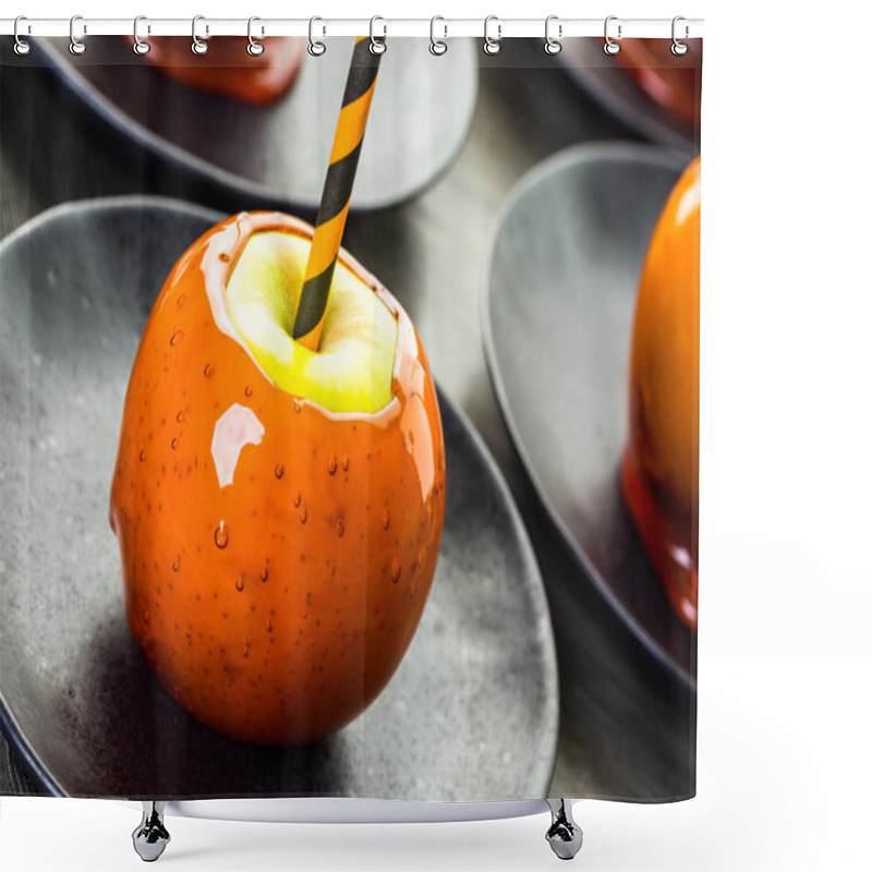 Personality  Candy Apples For Halloween Shower Curtains