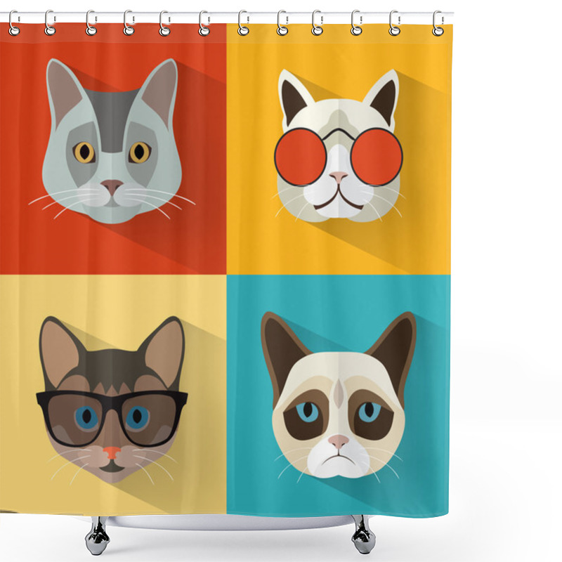 Personality  Cat Collection Shower Curtains