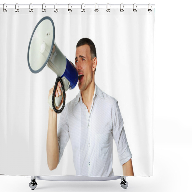 Personality  Handsome Businessman Shower Curtains