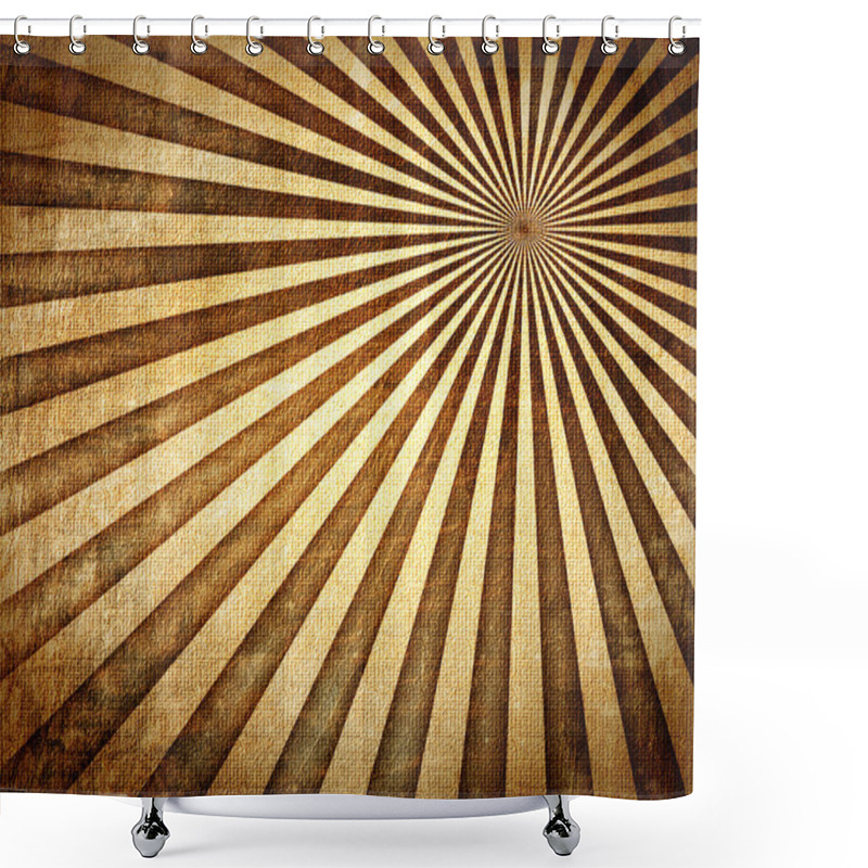 Personality  Abstract Sun's Rays Shower Curtains