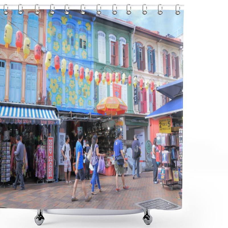 Personality  Chinatown Singapore Shower Curtains