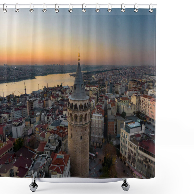 Personality  The Tower Of Galata, Istanbul Turkey Shower Curtains