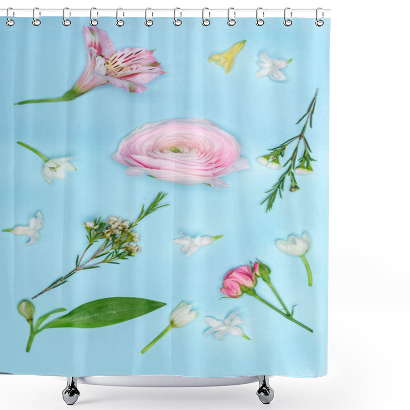 Personality  Beautiful Blooming Flowers Shower Curtains