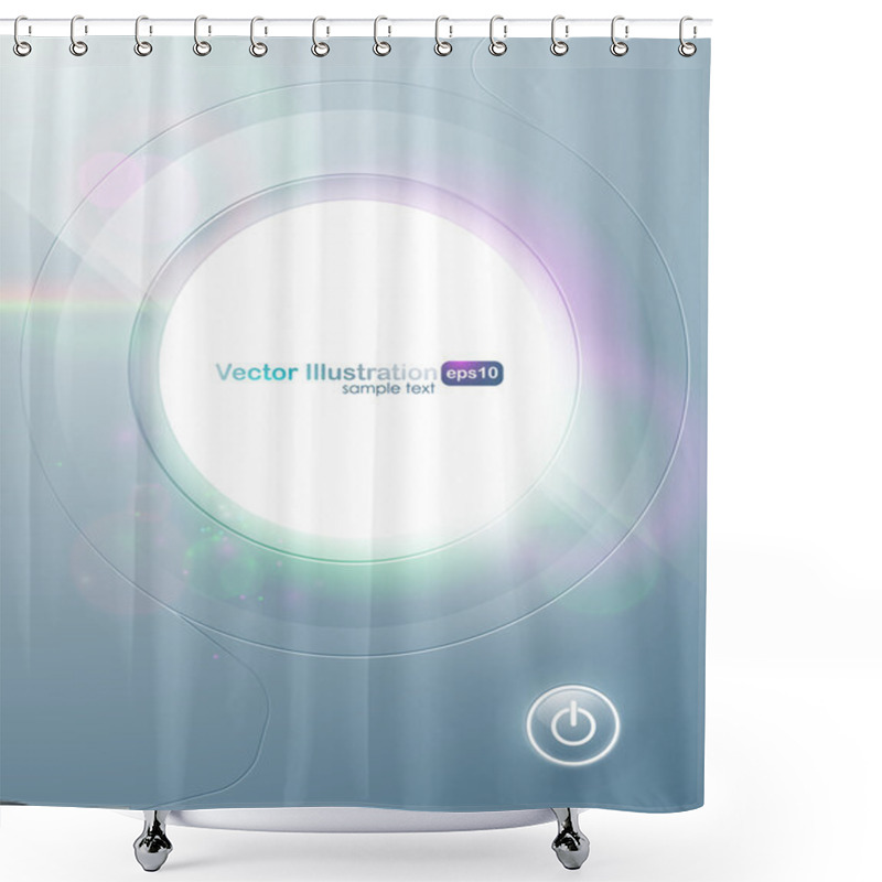 Personality  Original Contemporary Design With Space For Message. Shower Curtains