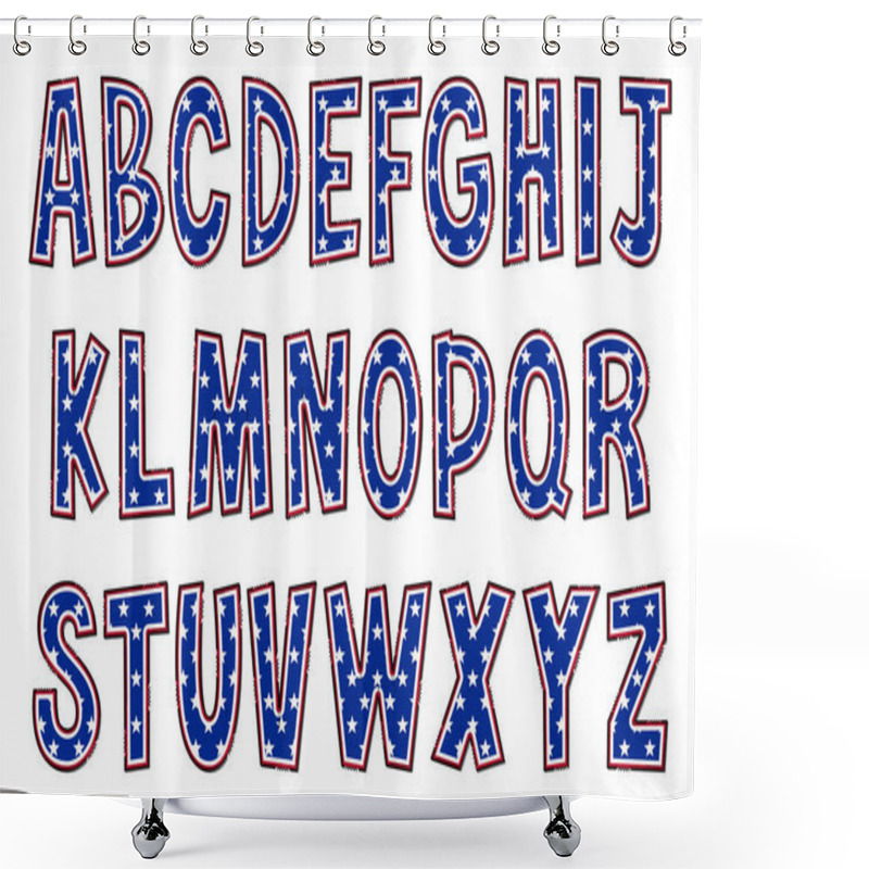 Personality  Adorable Handcrafted Freedom Font Set Shower Curtains