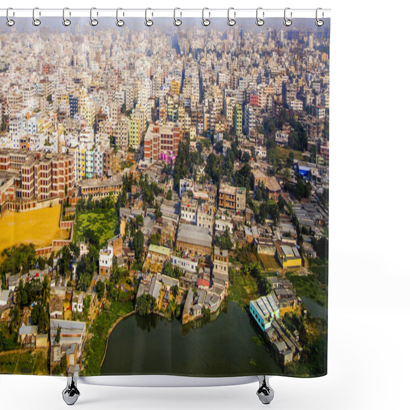 Personality  Aerial Of Dhaka, Bangladesh Shower Curtains