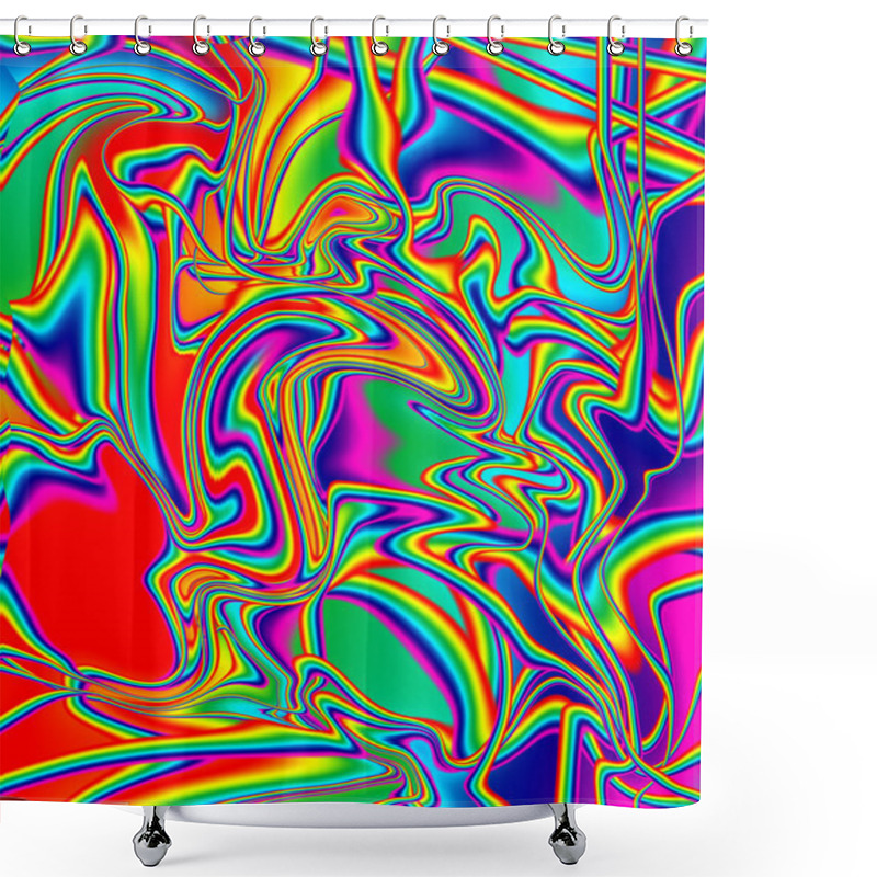 Personality  Abstract Background Shower Curtains