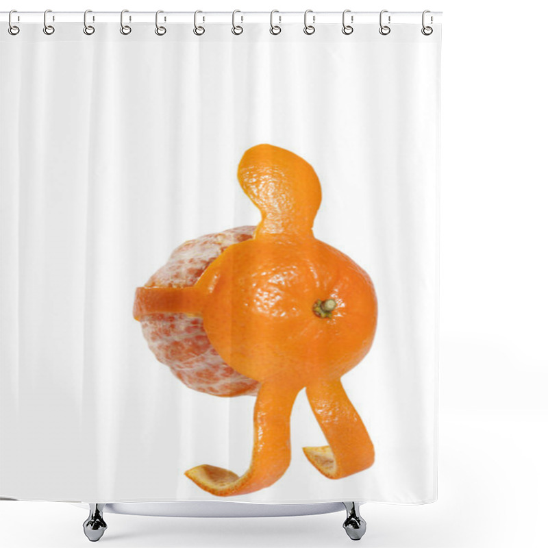 Personality  Mandarin-Man Carrying Himself Shower Curtains