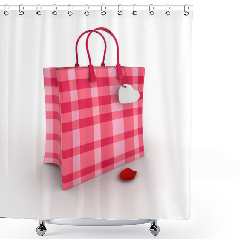 Personality  Valentine-themed Paper Bag Shower Curtains