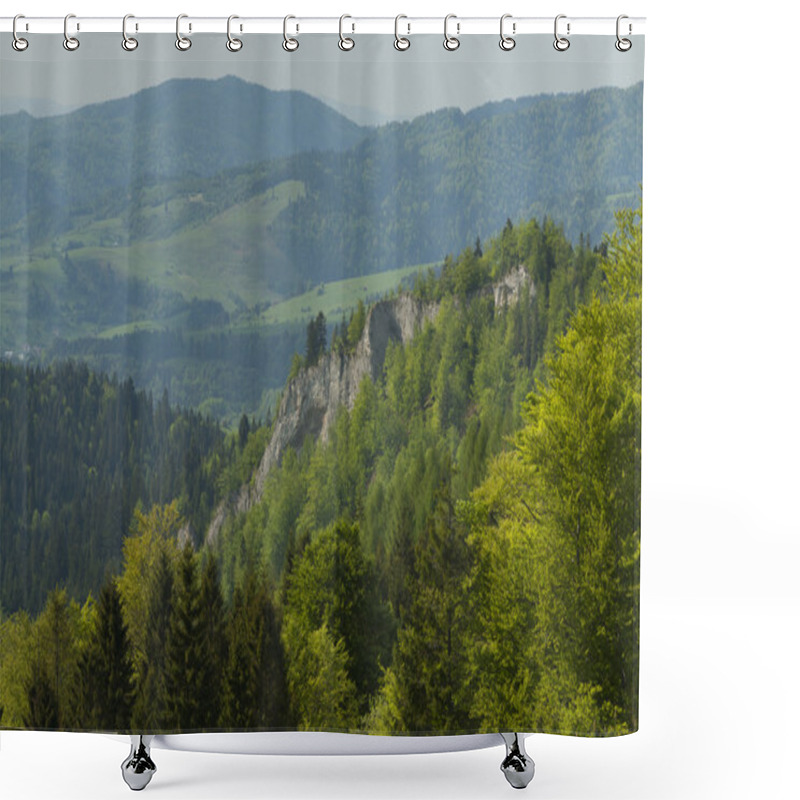 Personality  Poland, Male Pieniny, Biala Woda, Brysztanskie Skały  Shower Curtains