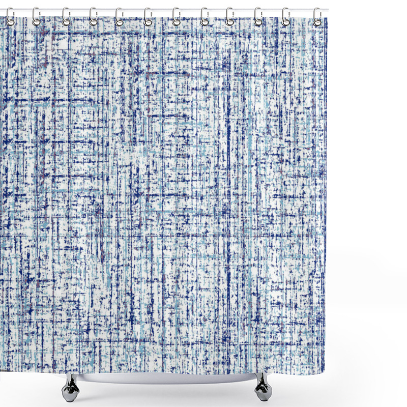 Personality  Geometry Repeat Pattern With Texture Background Shower Curtains