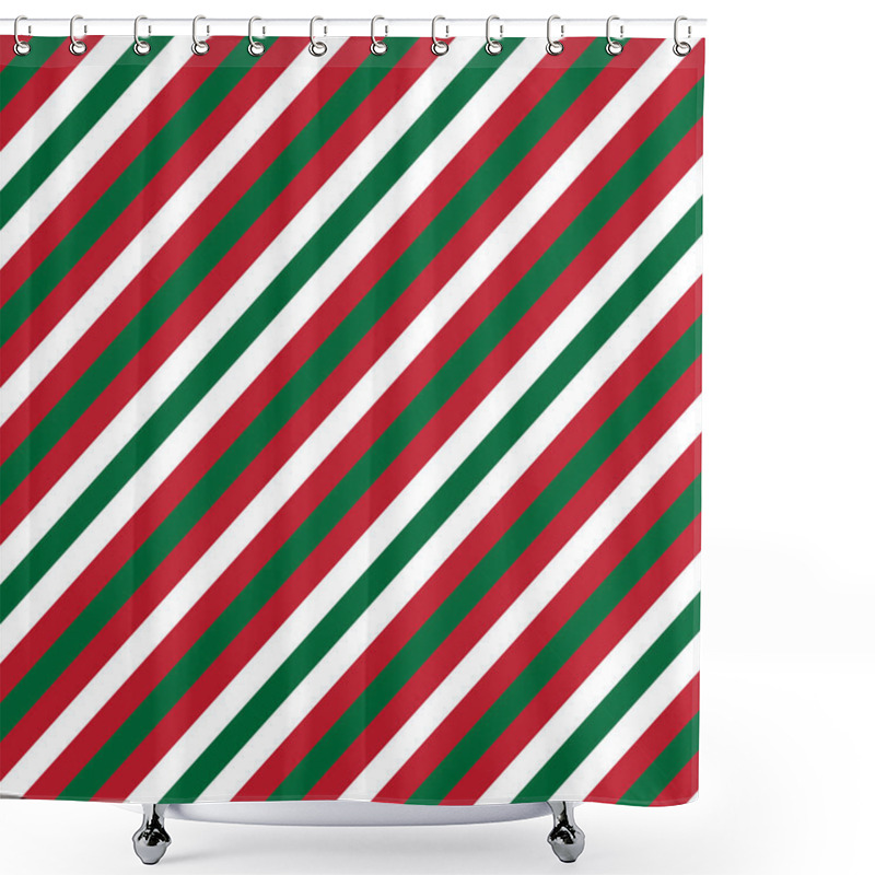 Personality  Classic Modern Diagonal Stripe Pattern Shower Curtains