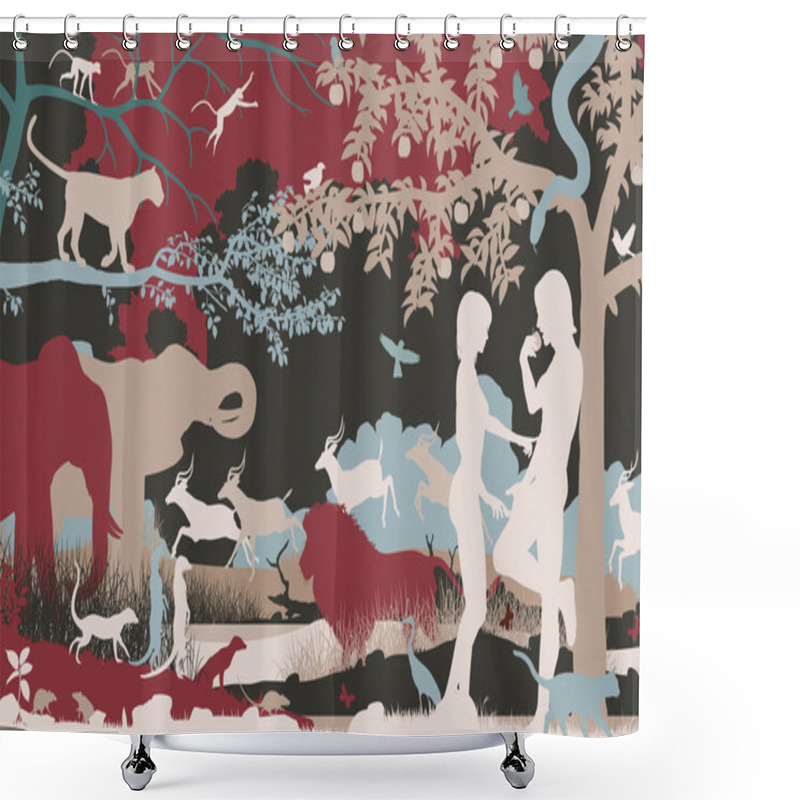 Personality  Garden Of Eden Shower Curtains