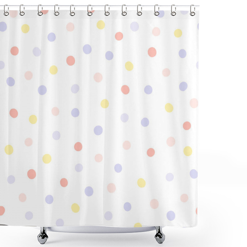 Personality  Cute Polka Dots Seamless Pattern.  Shower Curtains