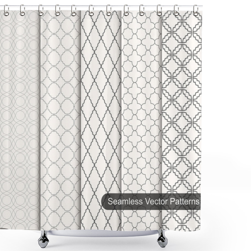 Personality  Seamless Geometric Patterns Shower Curtains