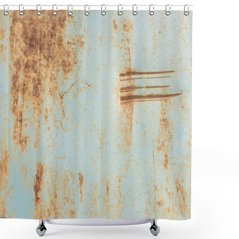 Personality  Rusty Metal Background Shower Curtains