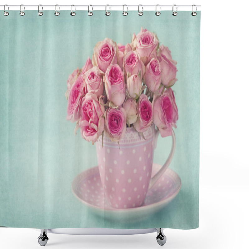 Personality  Pink Rose Shower Curtains