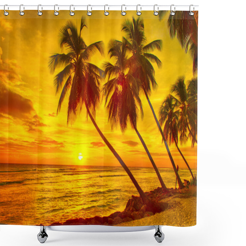 Personality  Barbados Shower Curtains