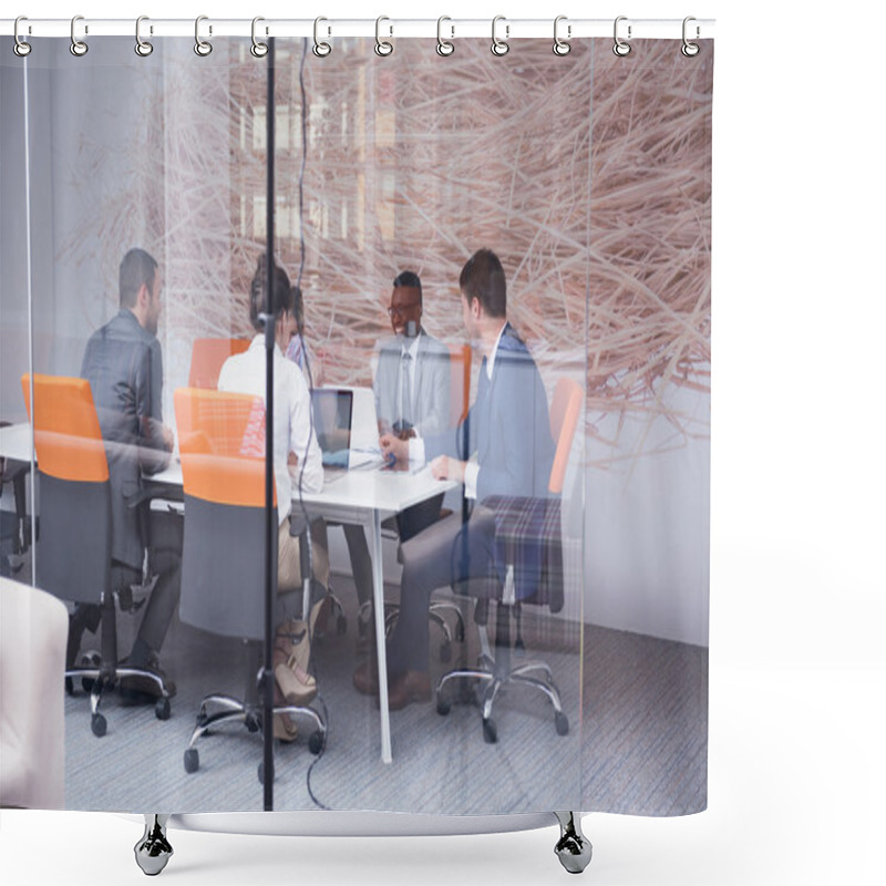 Personality  Business People, Team At Office Shower Curtains