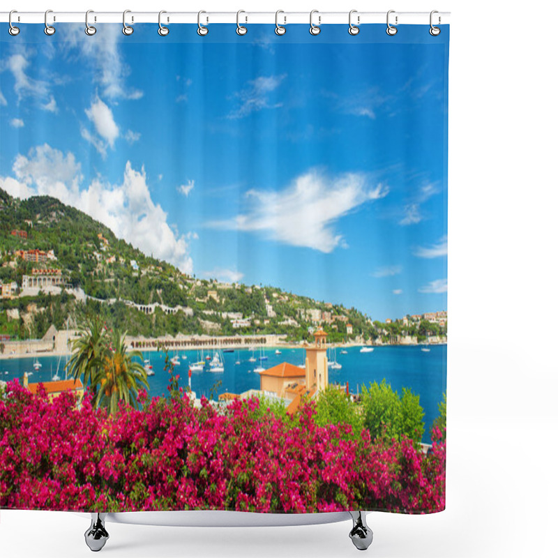 Personality  Beautiful Mediterranean Landscape. French Riviera Shower Curtains