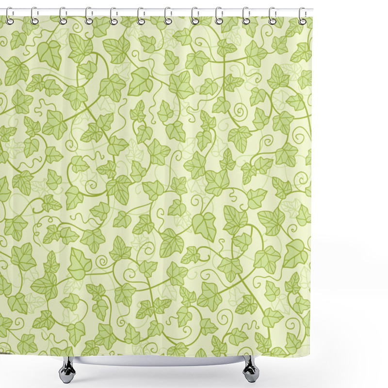 Personality  Ivy Plants Seamless Pattern Background Shower Curtains