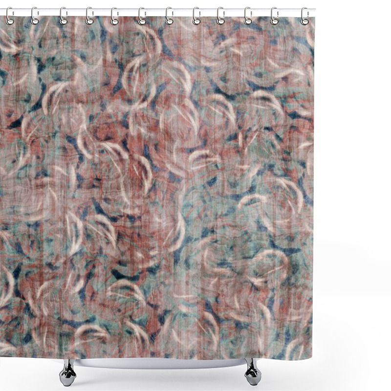 Personality  Seamless Old Aged Tapestry Rug Kilim Pattern Shower Curtains