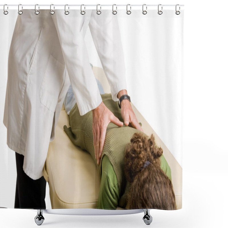 Personality  Chiropractor Doing Adjustment Shower Curtains