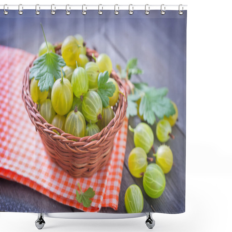 Personality  Gooseberry In Basket Shower Curtains