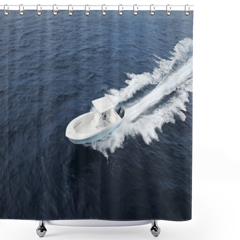 Personality  Sport Fishing Boat Shower Curtains