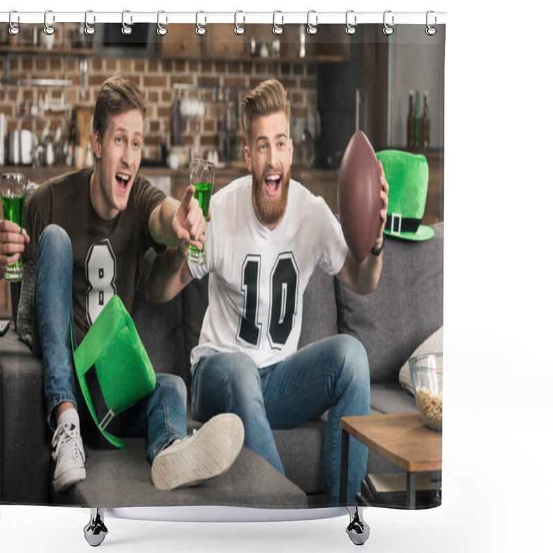 Personality  Men Celebrating St Patricks Day Shower Curtains