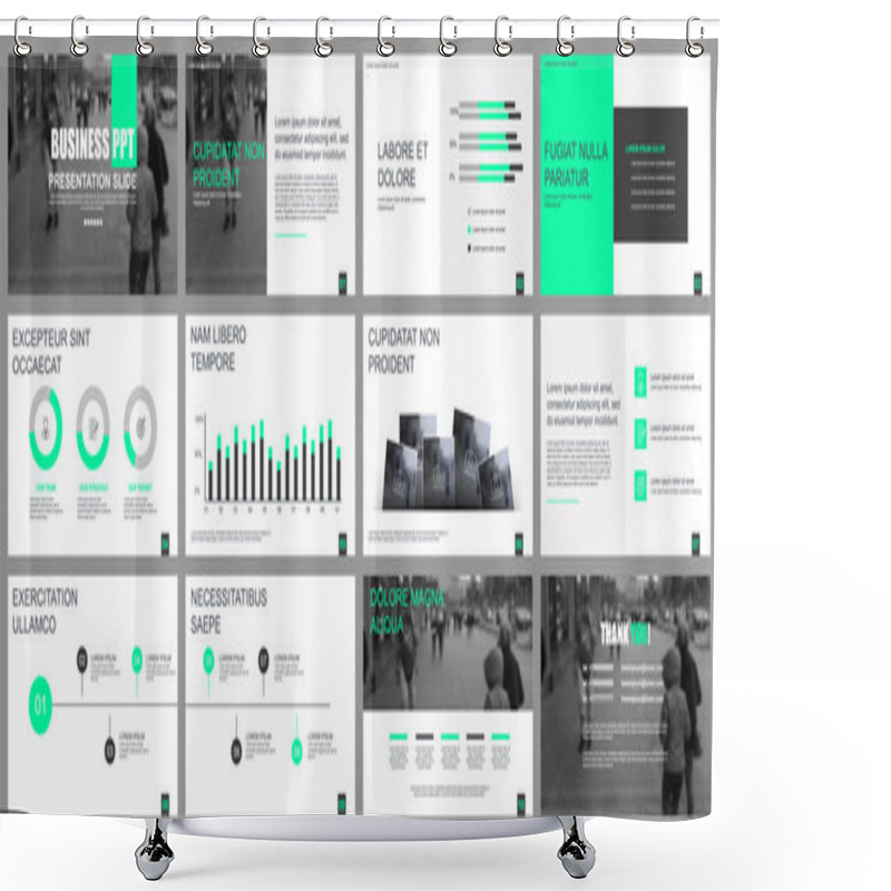 Personality  Business Presentation Slides Templates From Infographic Elements. Can Be Used For Presentation Template, Flyer And Leaflet, Brochure, Corporate Report, Marketing, Advertising, Annual Report, Banner. Shower Curtains