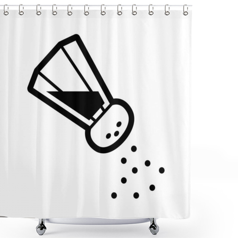 Personality  Salt Shaker, Design Vector Illustration Shower Curtains