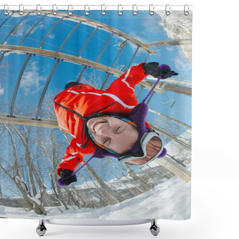 Personality  Winter Playground Shower Curtains