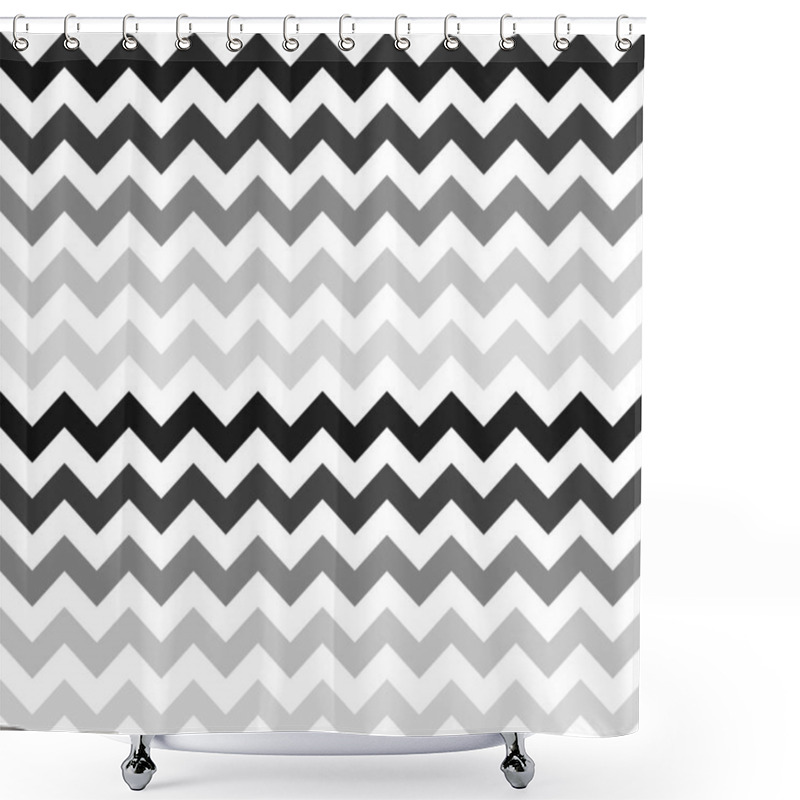 Personality  Zigzag Pattern Background Geometric Chevron, Zig Graphic. Shower Curtains