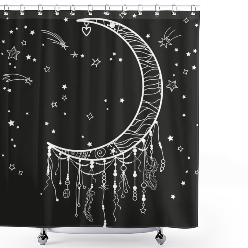 Personality  Illustration. Art Creation Shower Curtains